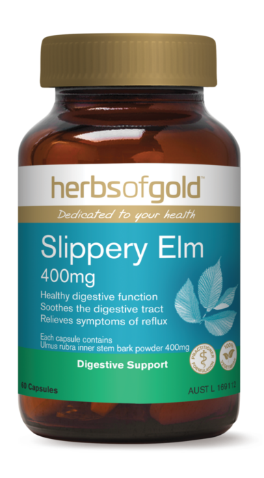Herbs of Gold Slippery Elm 400mg 60 capsules