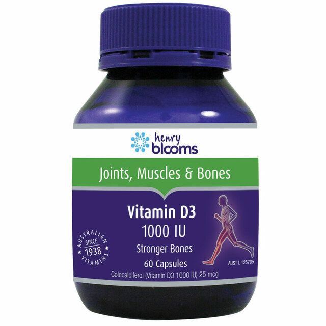 Henry Blooms Vitamin D3 60 caps