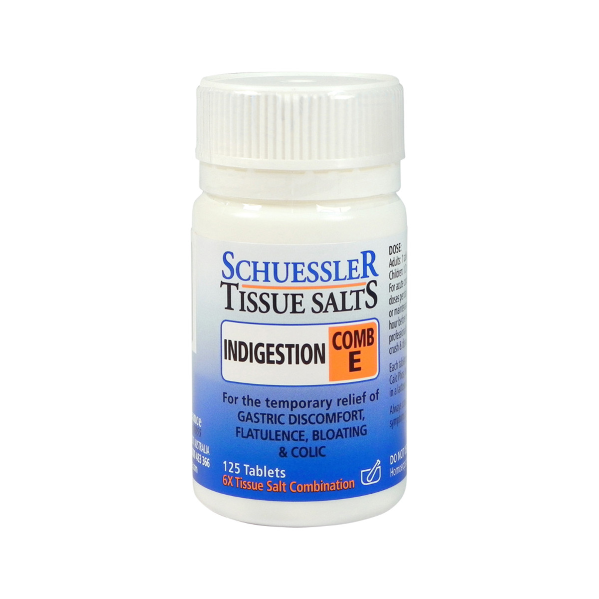 Schuessler Tissue Salts Comb E (Indigestion) 125t