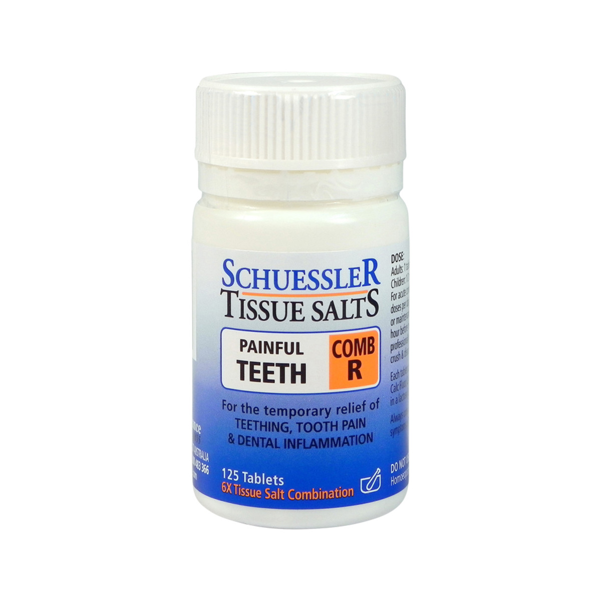 Schuessler Tissue Salts Comb R (Painful Teeth) 125t