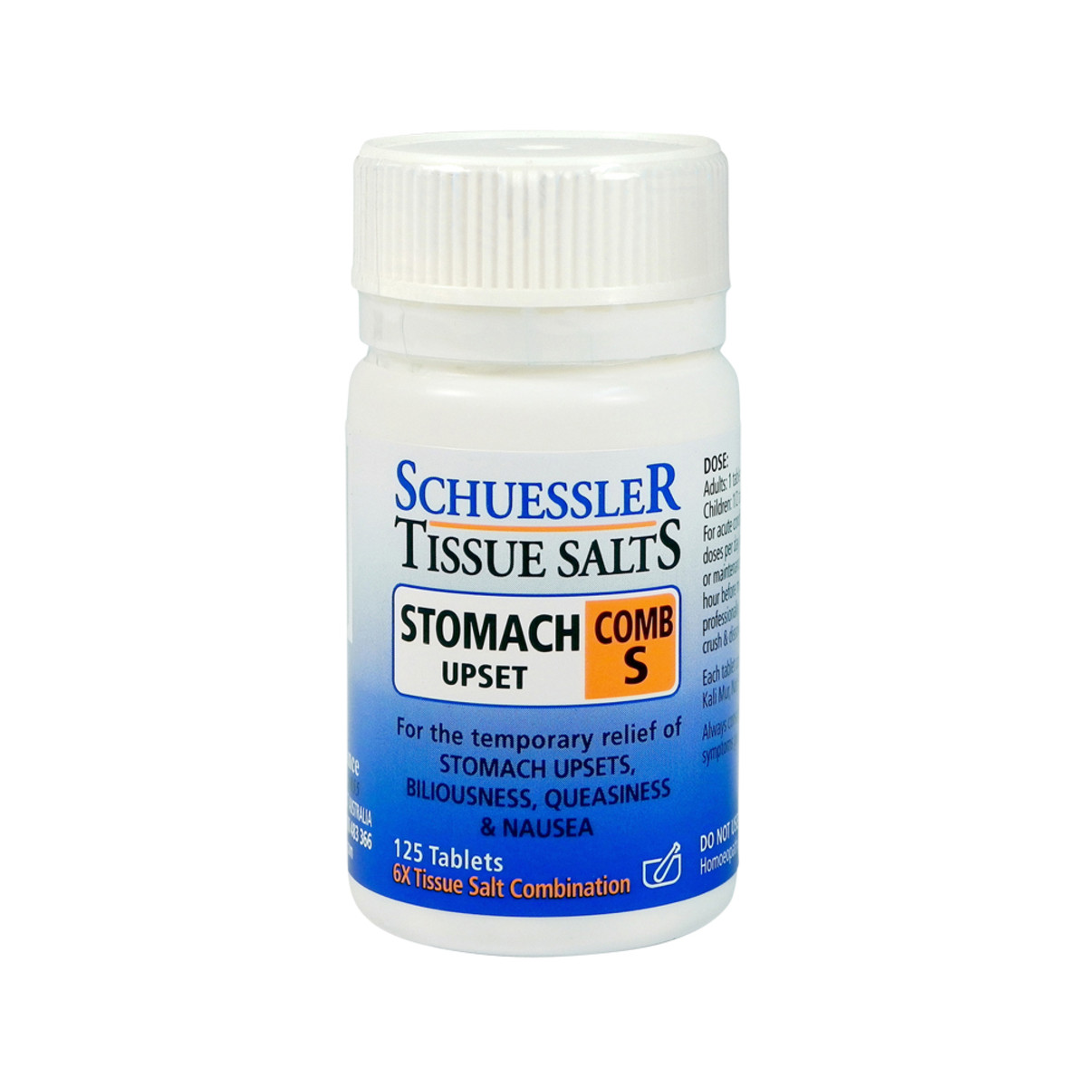Schuessler Tissue Salts Comb S (Stomach Upset) 125t