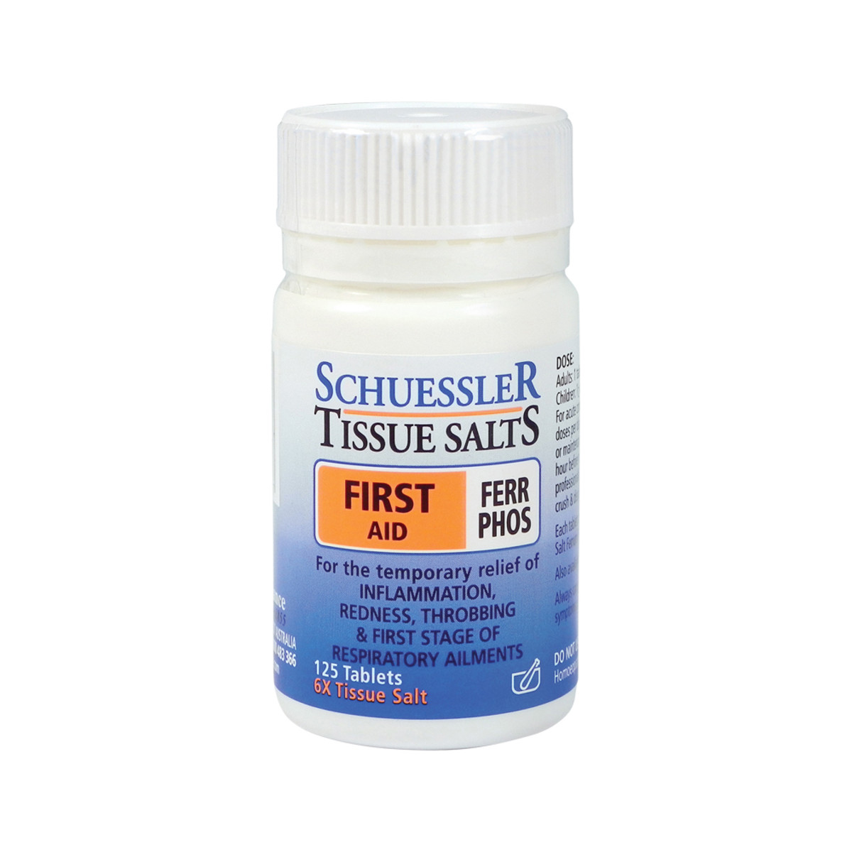 Schuessler Tissue Salts Ferr Phos (First Aid) 125t