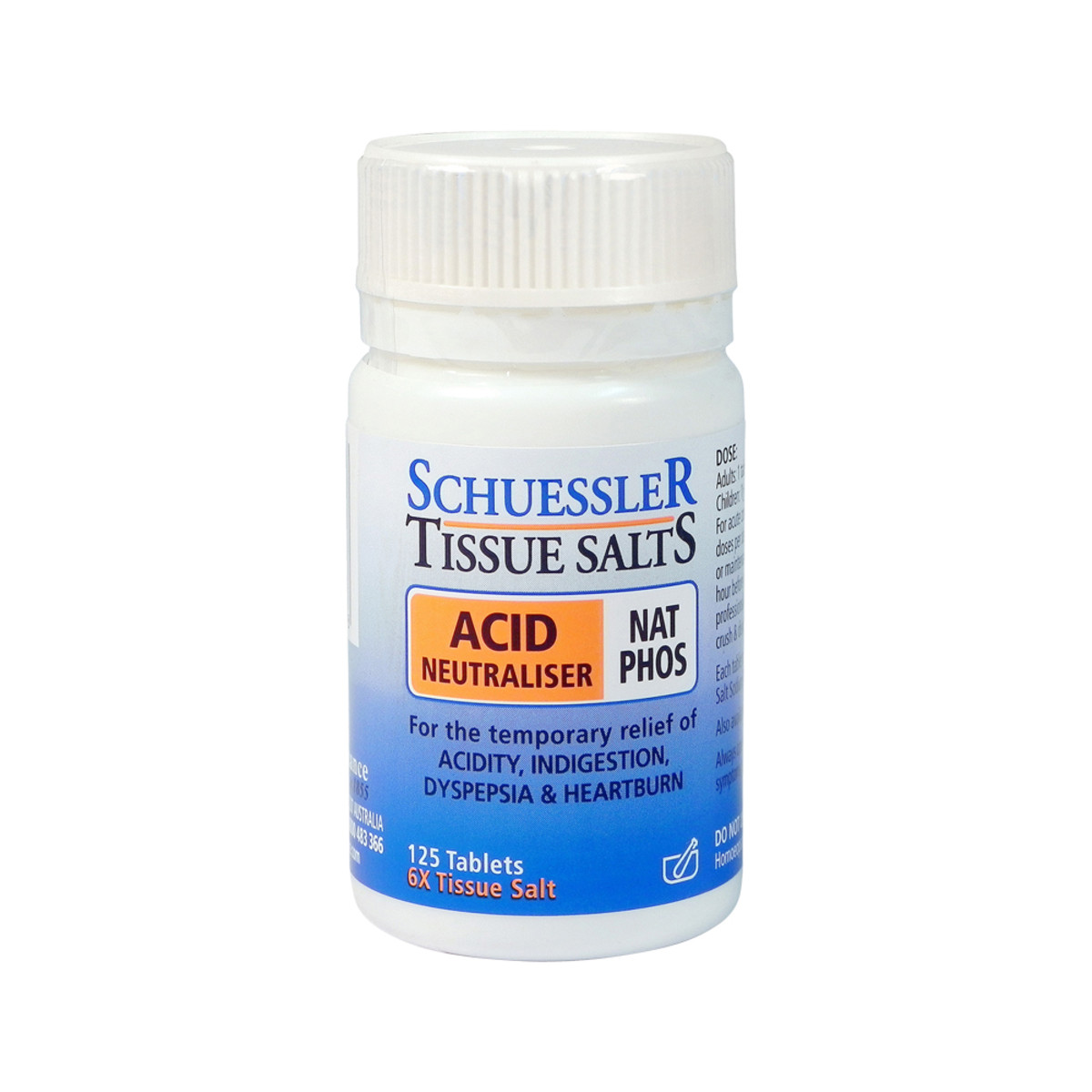 Schuessler Tissue Salts Nat Phos (Acid Neutraliser) 125t