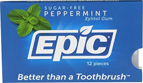 Epic Xylitol Chewing Gum Peppermint 12 pieces